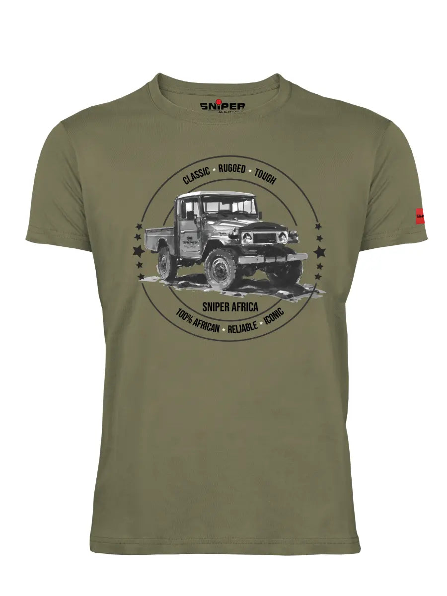 SNIPER AFRICA KHAKI MENS CLASSIC T-SHIRT