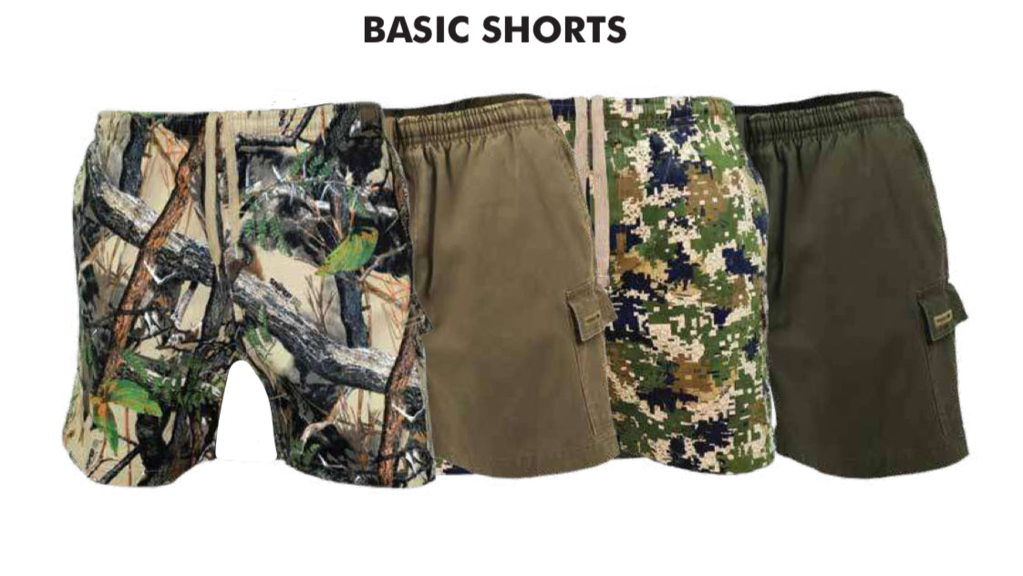 SNIPER AFRICA KHAKI FLEX BASIC SHORTS
