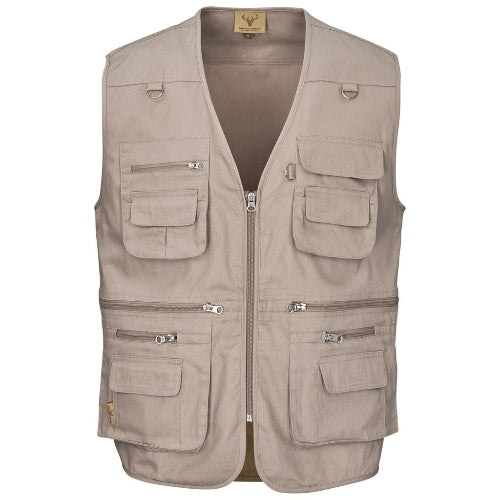 Tugela sleeveless jacket- stone (waistcoat)