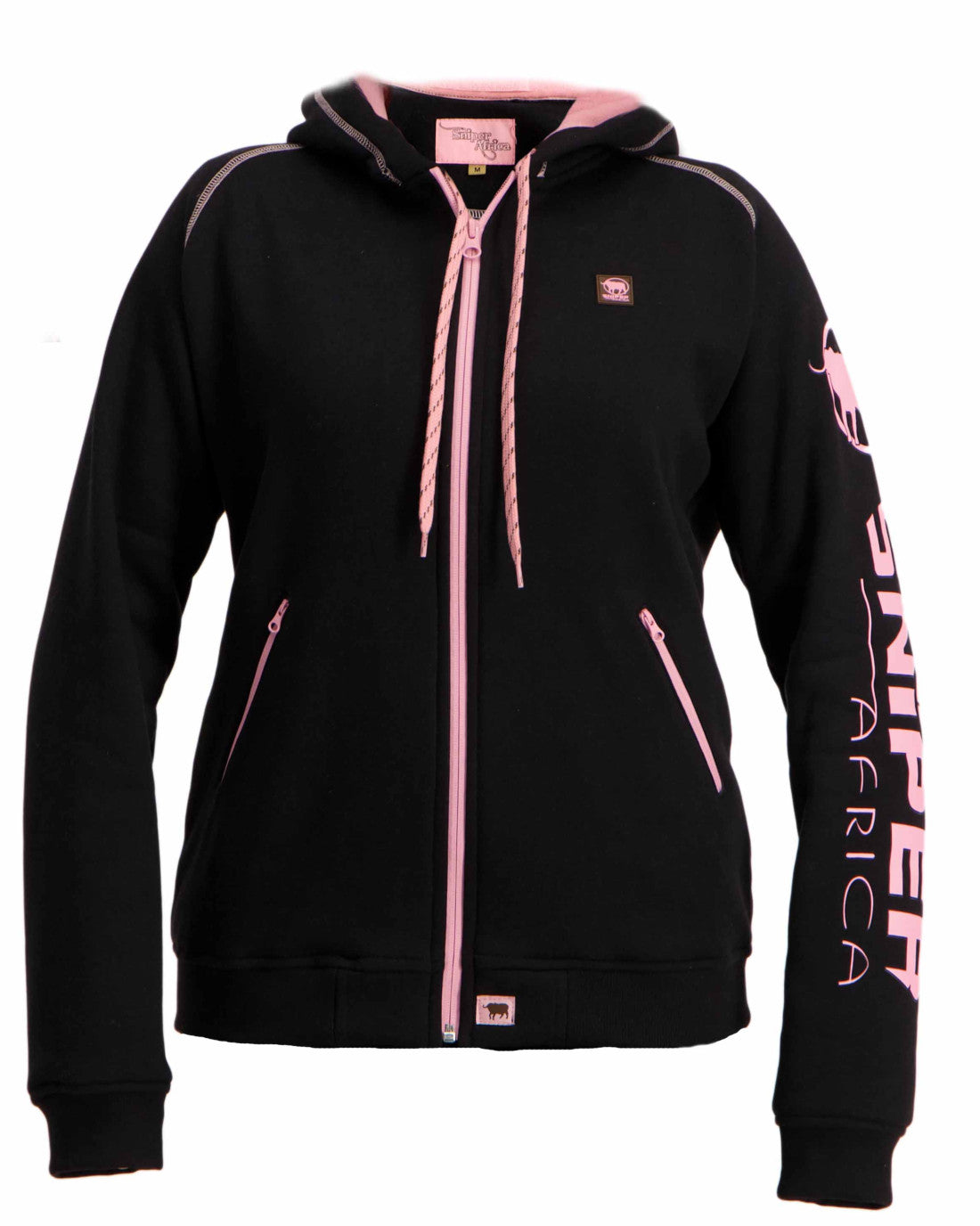 SNIPER AFRICA BLACK/PINK LADIES REACTOR HOODY