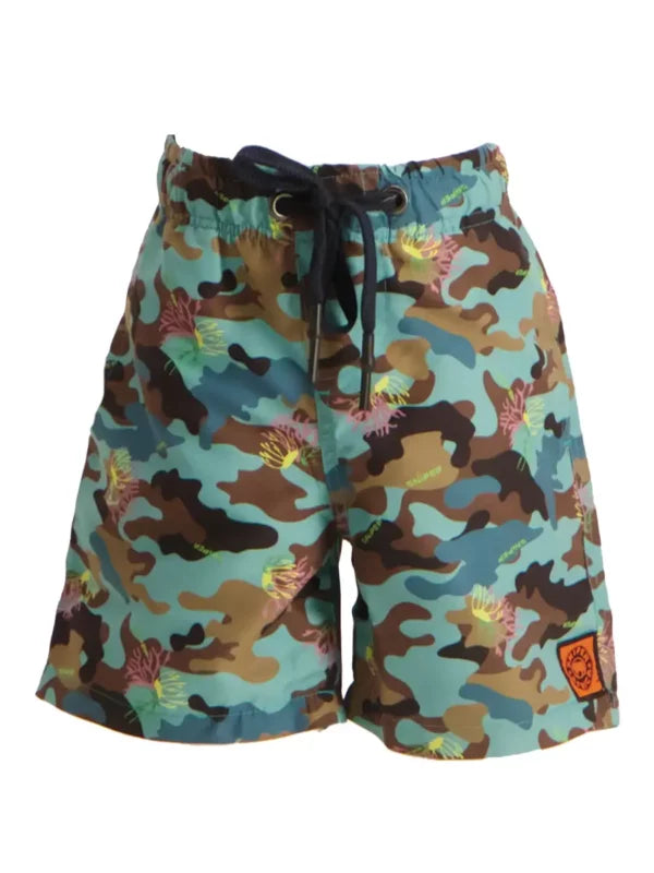 SNIPER AFRICA CORAL CAMO GIRLS SWIM SHORTS