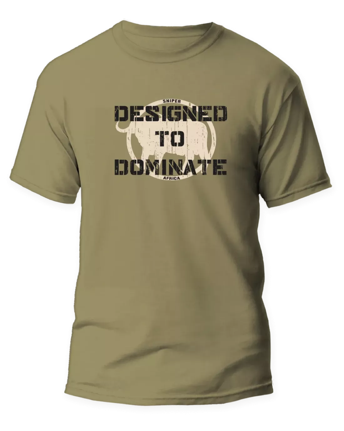 ZZZ KHAKI MENS DOMINATE T-SHIRT