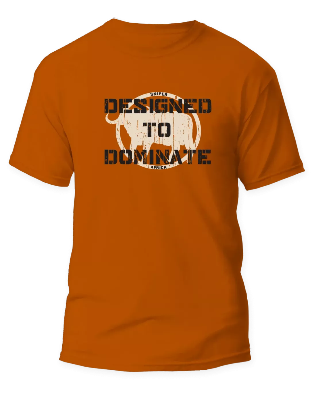 ZZZ ORANGE MENS DOMINATE T-SHIRT