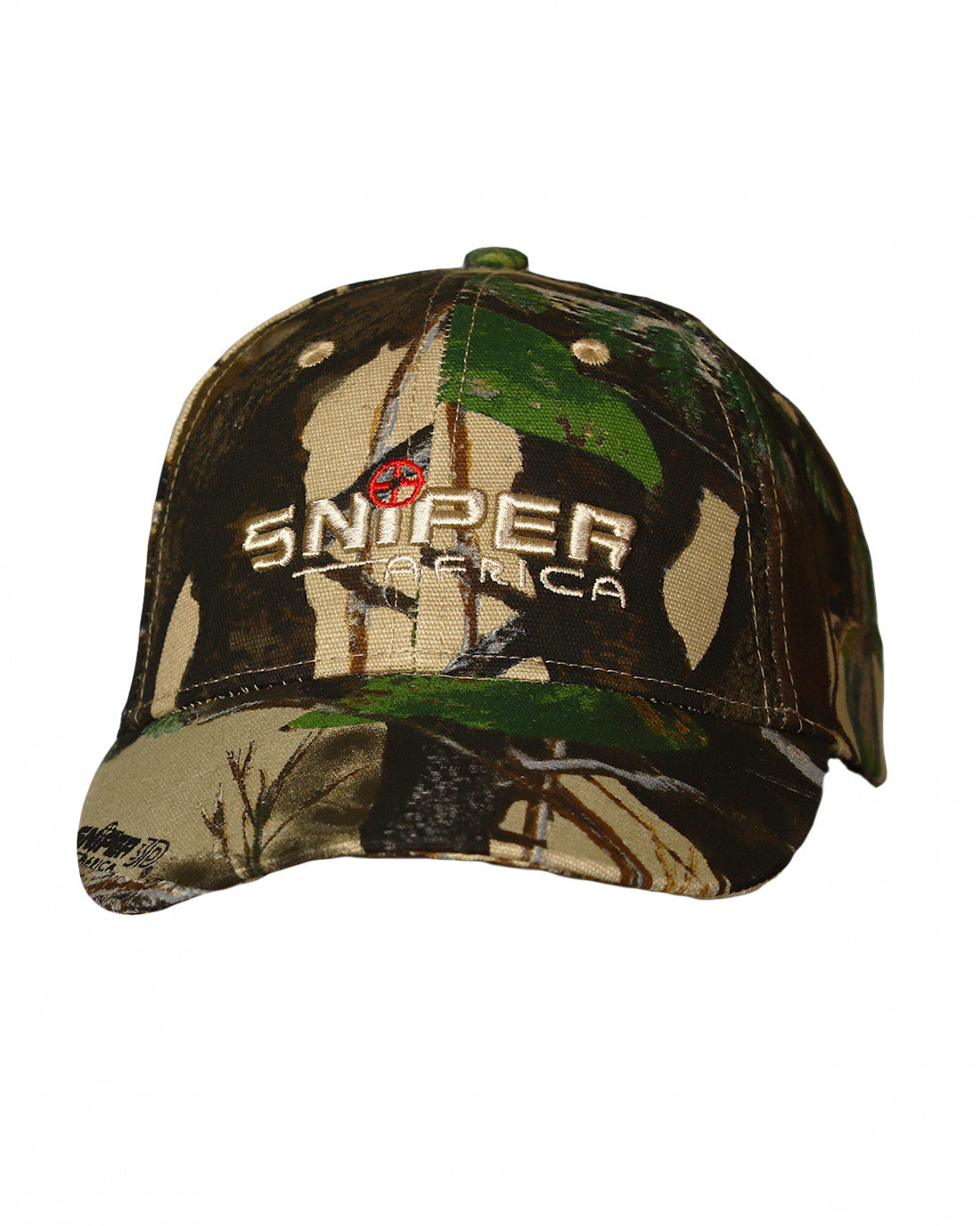 SNIPER AFRICA 3D CAMO EMBROIDED PEAK CAP