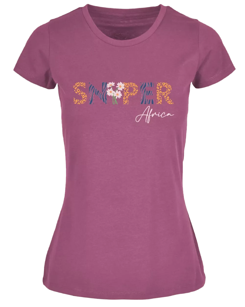 ZZZ ROSE PINK LADIES FLOWER T-SHIRT