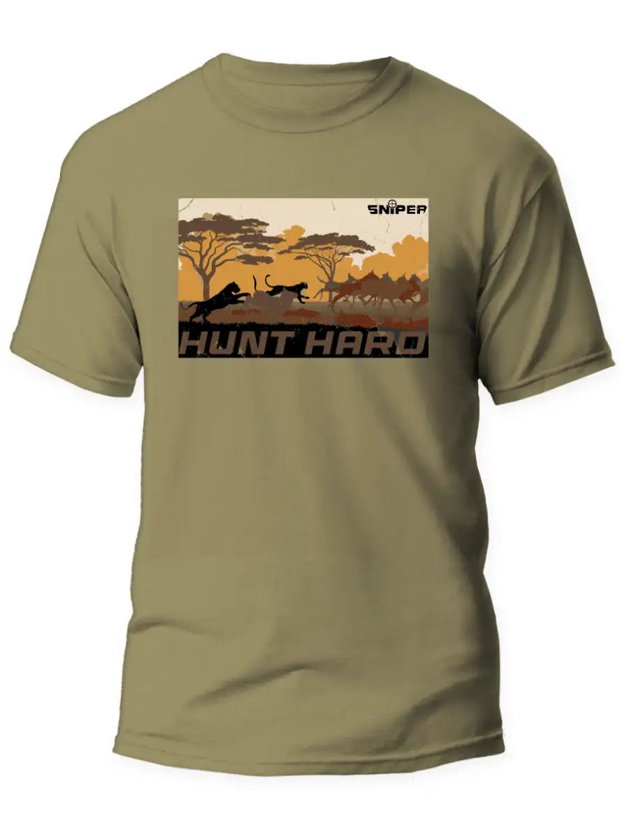ZZZ KHAKI MENS HUNT HARD T-SHIRT