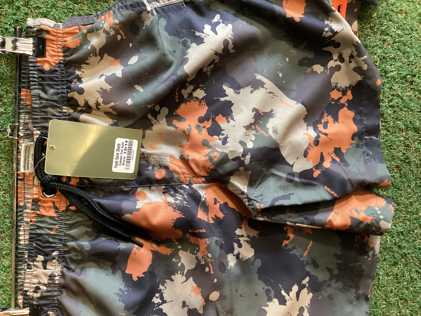 SNIPER AFRICA FULL AUTO YOUTH SWIM SHORTS