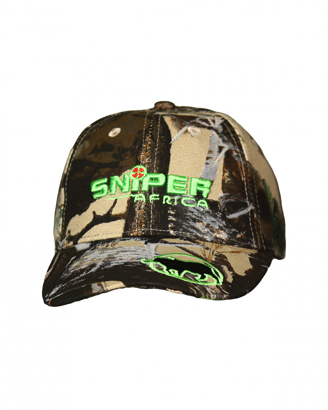SNIPER AFRICA 3D CAMO KIDS GREEN EMB PEAK CAP