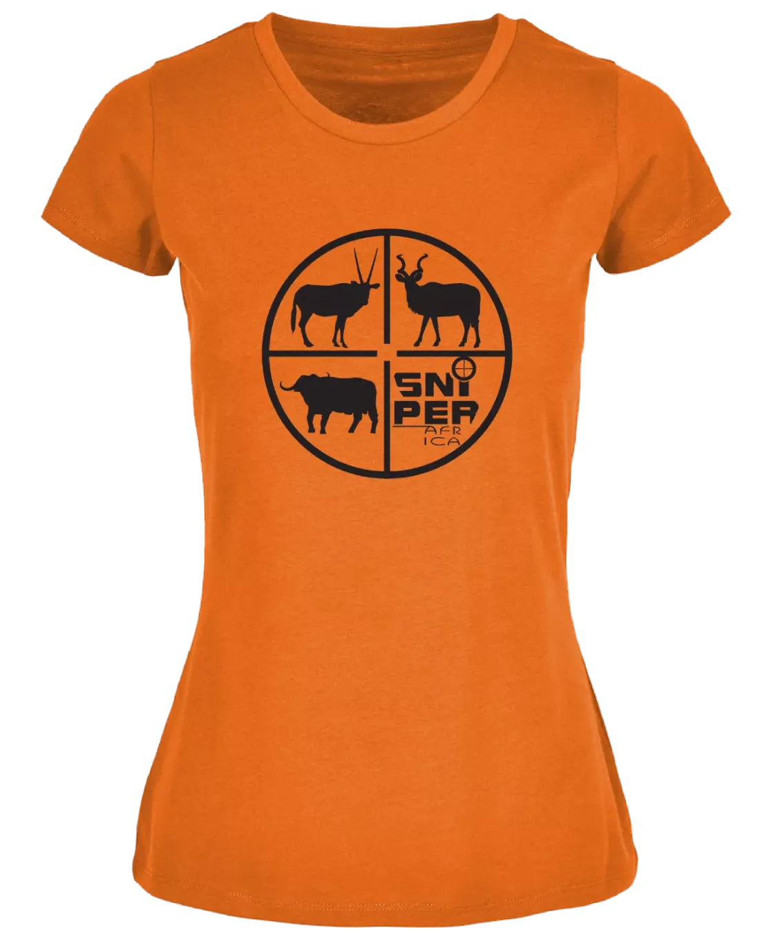SNIPER AFRICA ORANGE LADIES RETICAL T-SHIRT