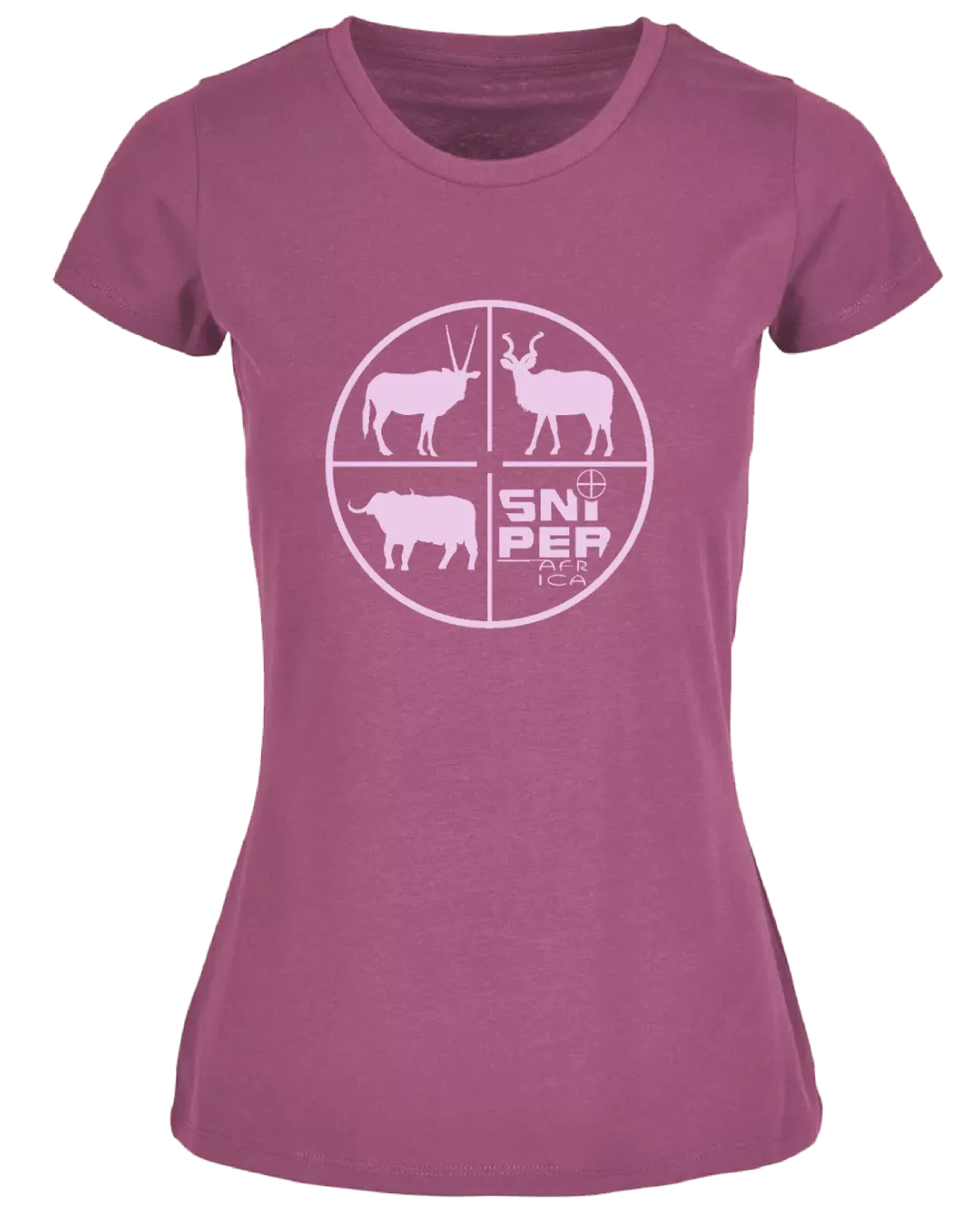 ZZZ ROSE PINK LADIES RETICAL T-SHIRT