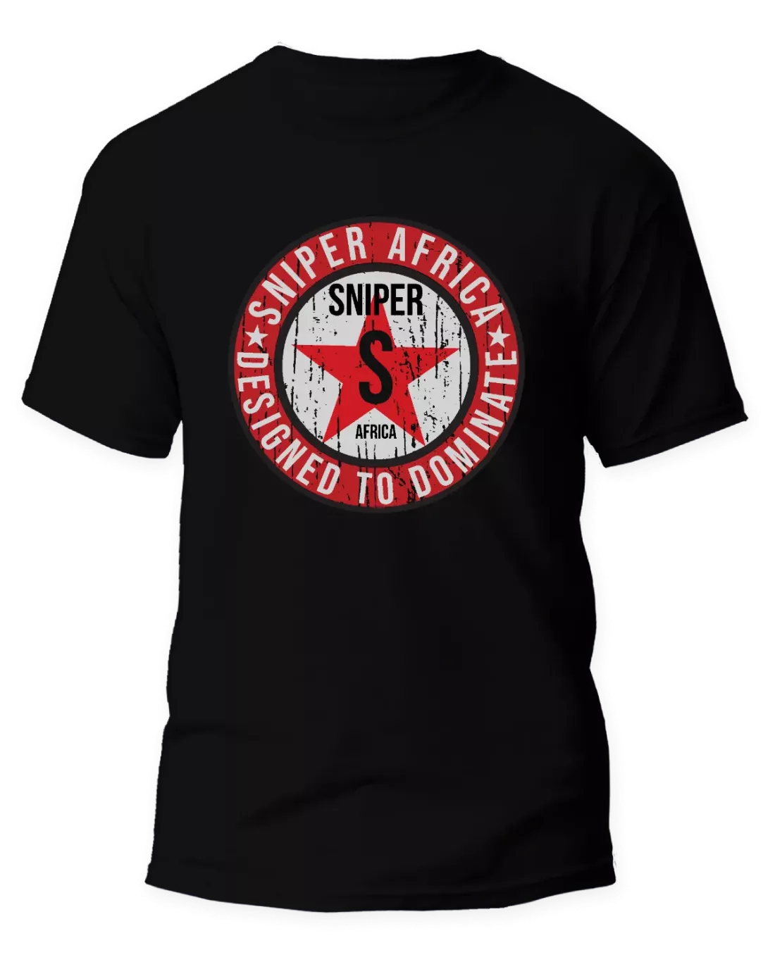 ZZZ BLACK MENS STAR T-SHIRT