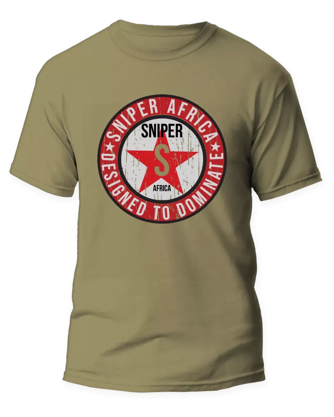 ZZZ KHAKI MENS STAR T-SHIRT