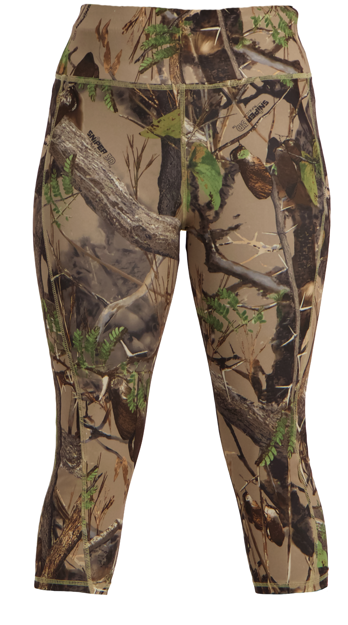 ZZZ 3D CAMO LADIES CAPRI LEGGINGS