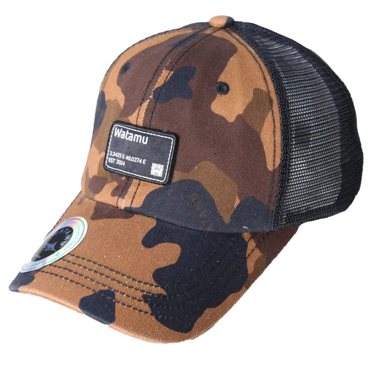 WATAMU TRUCKER CAP RUBONDO SALMON CAMO