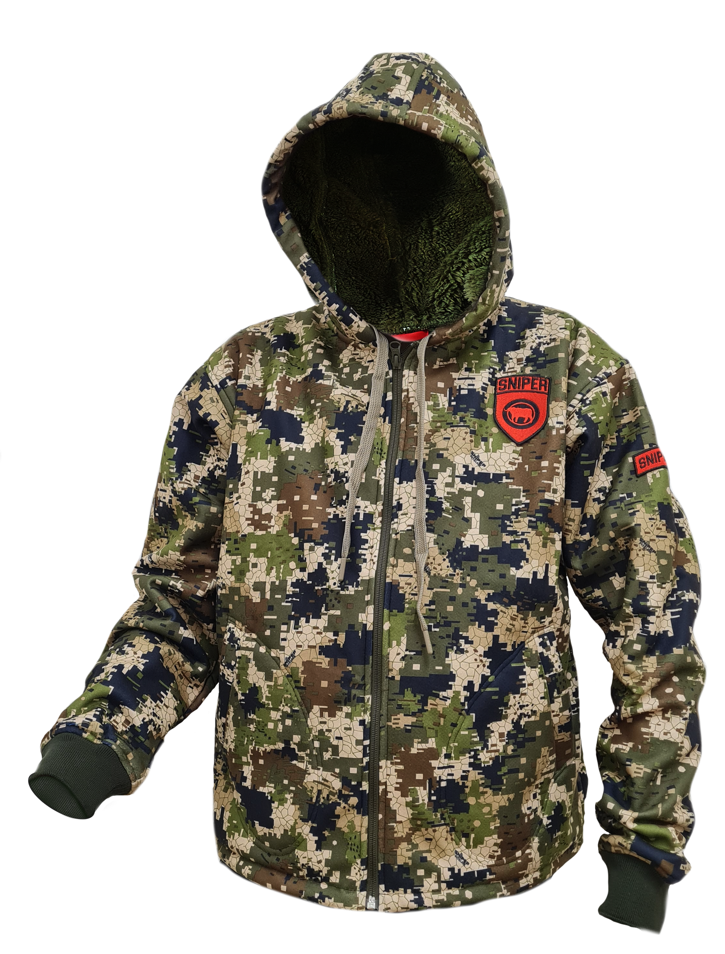SNIPER AFRICA PIXELATE CAMO YOUTH SHERPA HOODY