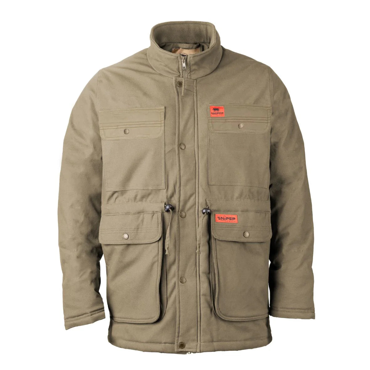Sniper Africa new men padded plain parka jacket- khaki