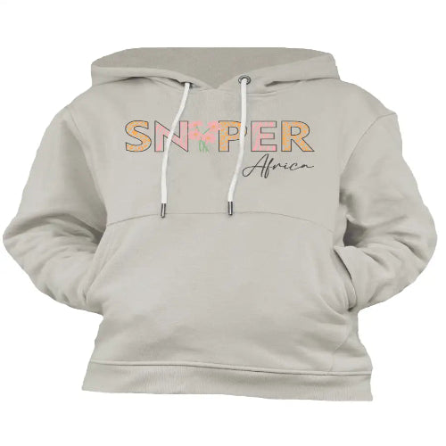 ZZZ Sniper Africa flower girls unbrushed hoody- stone