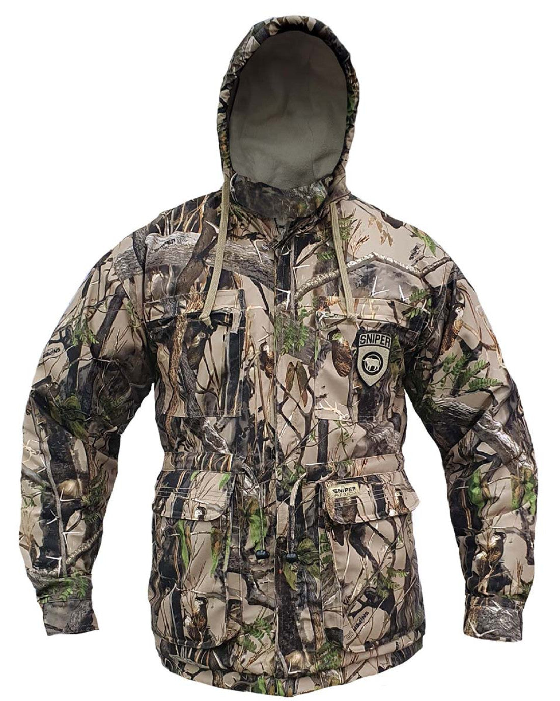 SNIPER AFRICA 3D CAMO MENS STORM PARKA JACKET
