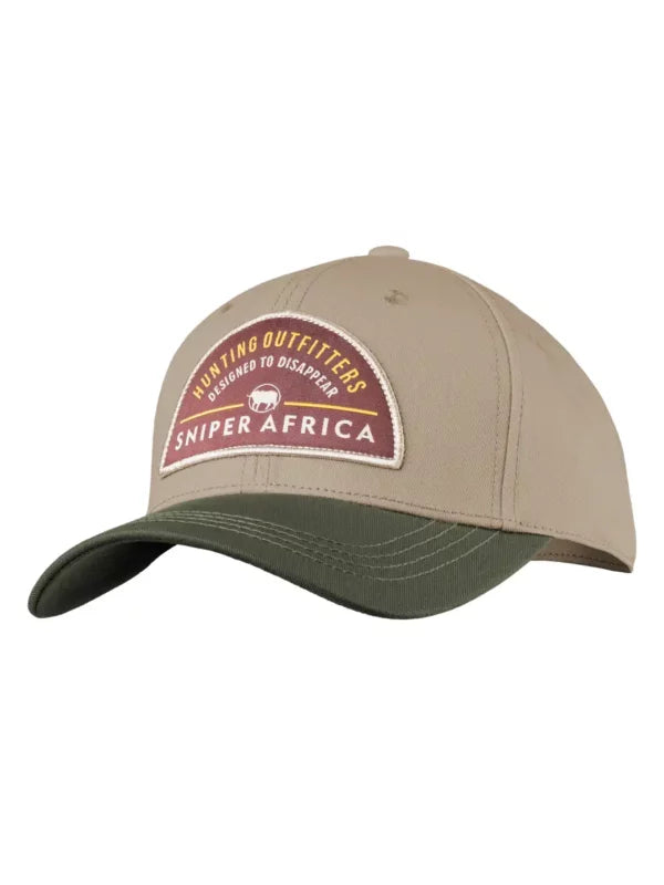 SNIPER AFRICA HUNTING OUTFITTERS CAP STONE/OLIVE