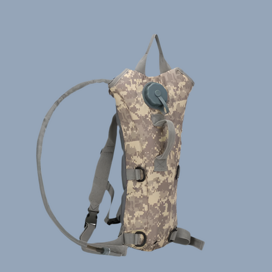 HYDRATION BACKPACK WITH 3L  BLADDER- GREY CAMO