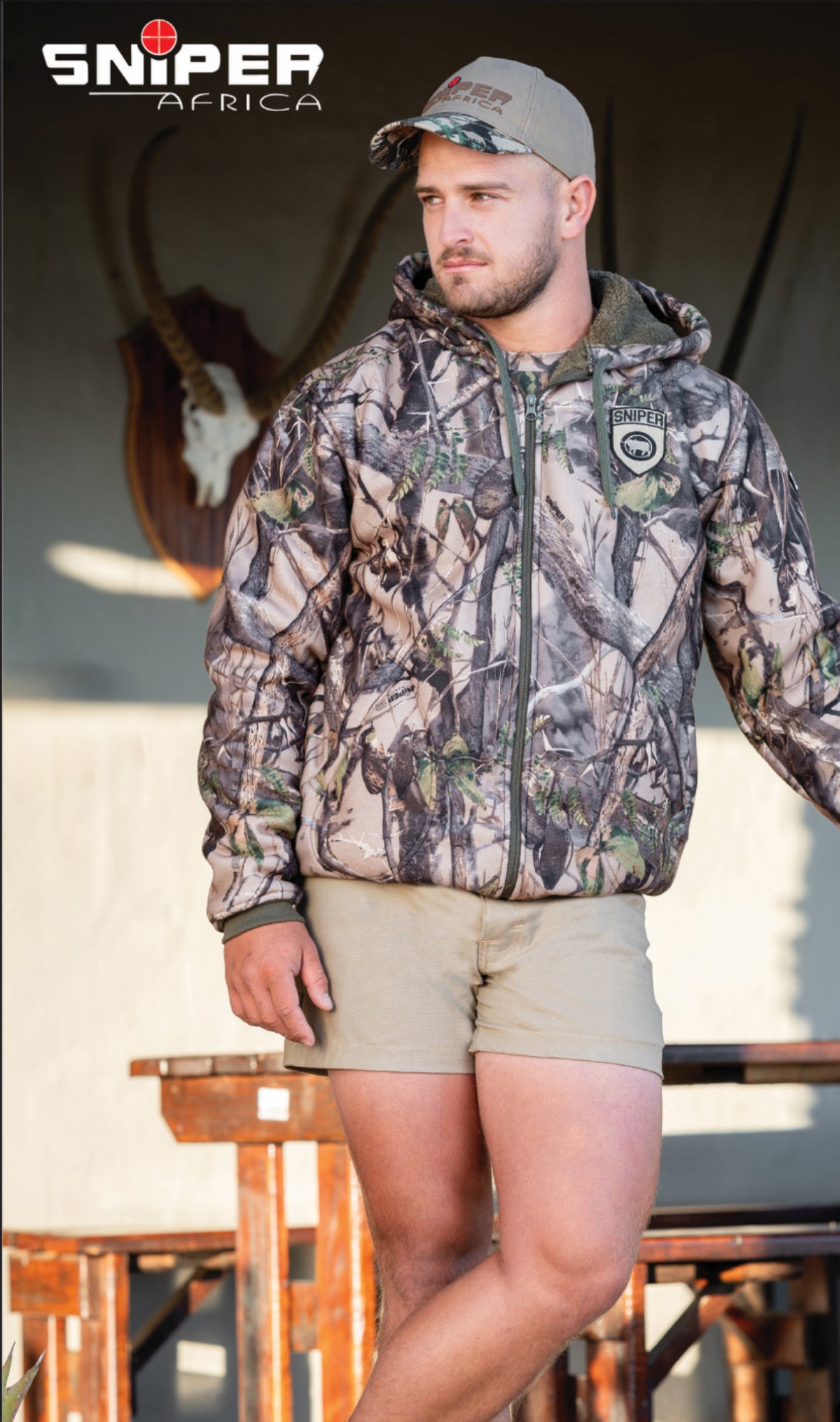 SNIPER AFRICA KHAKI PH FLEX SHORTS