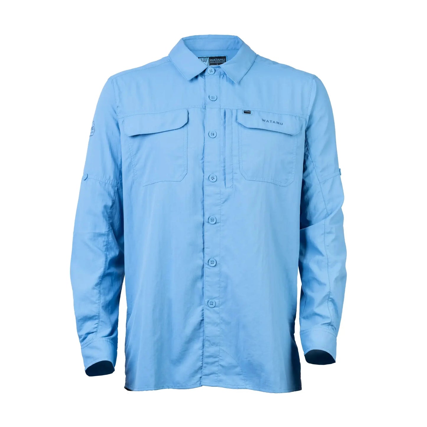 WATAMU PEMBA SKY BLUE SHIRT upf 50+, quick dry, utility pockets, ventilated