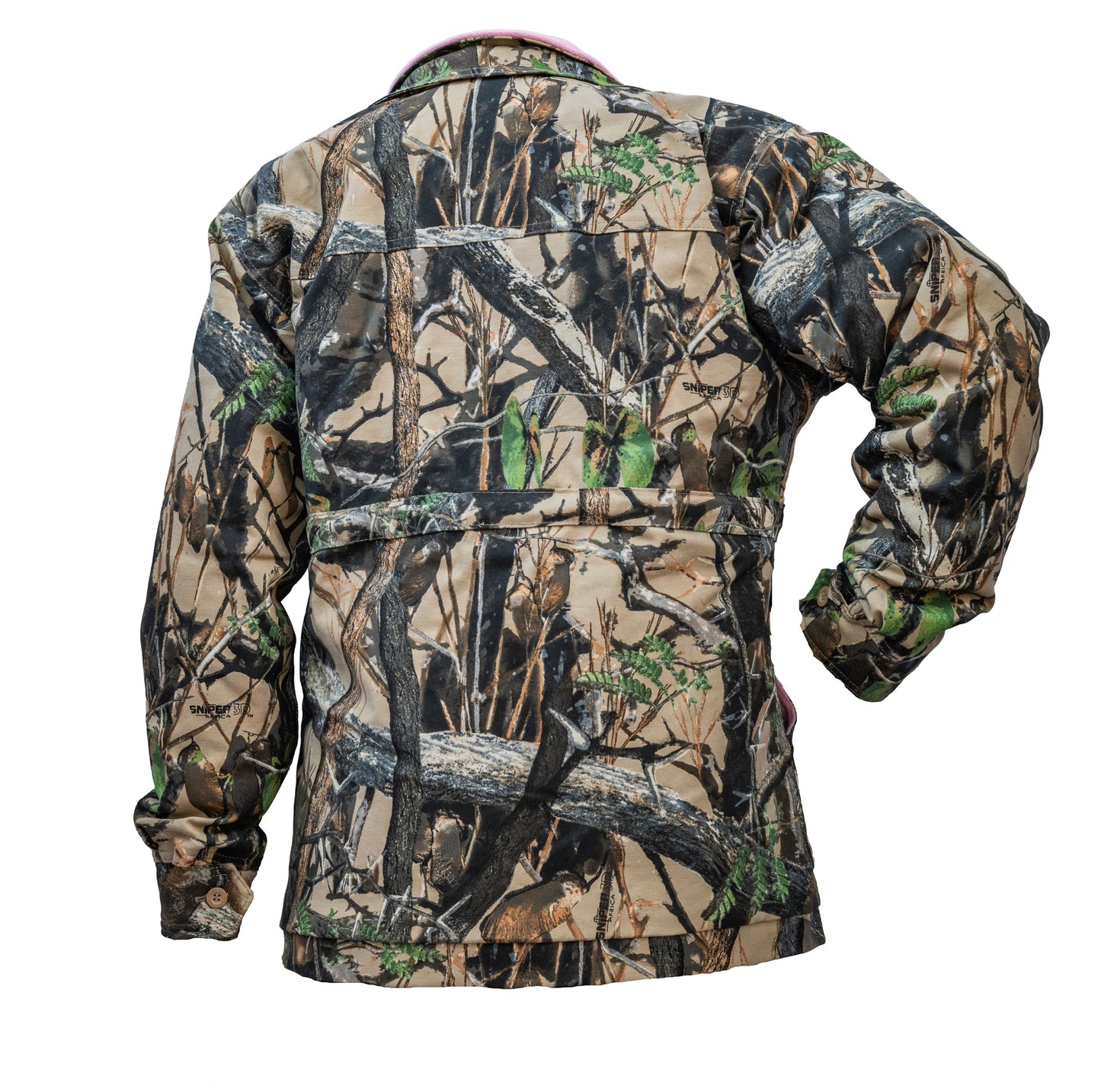 Sniper Africa ladies camo parka jacket- 3D/pink
