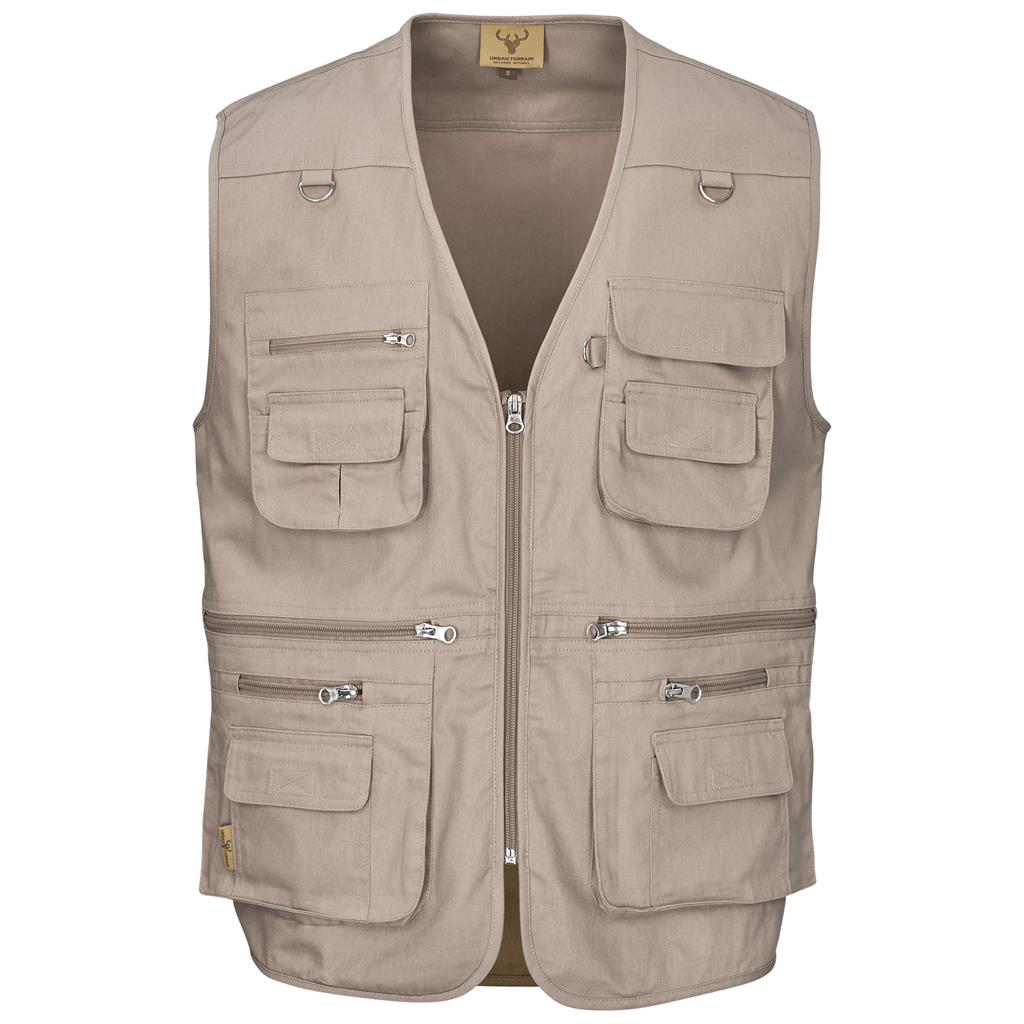 MENS TUGELA SLEEVELESS JACKET-STONE (WAISTCOAT)