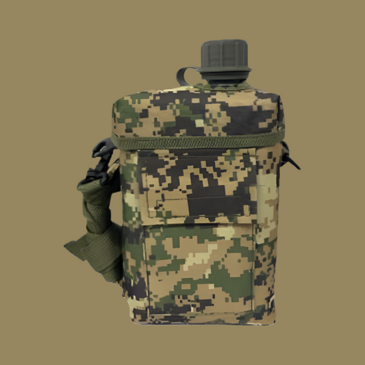 2 LWATER BOTTLE AND COVER BAG- MULTI CAMO