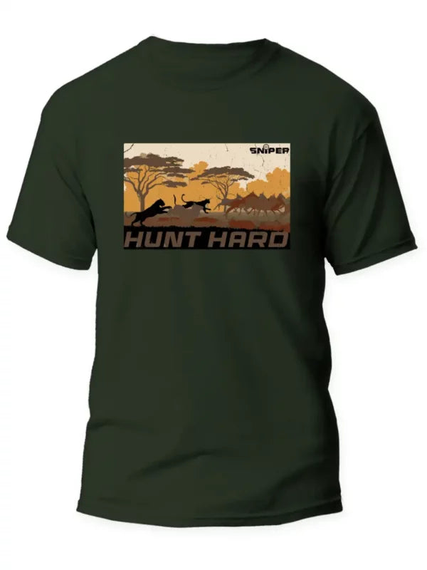 ZZZ OLIVE MENS HUNT HARD T-SHIRT