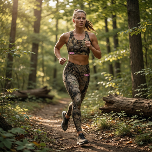 Ladies Active wear 3d Camo Combo