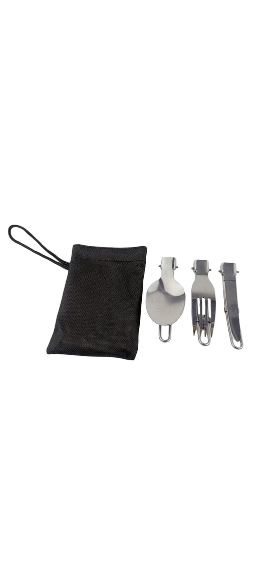 FOLDABLE CUTLERY SET IN POUCH
