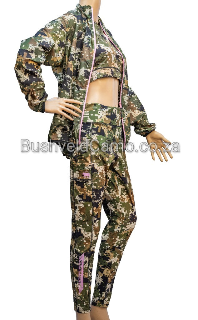 Sniper Africa ladies active tights- pixelate camo