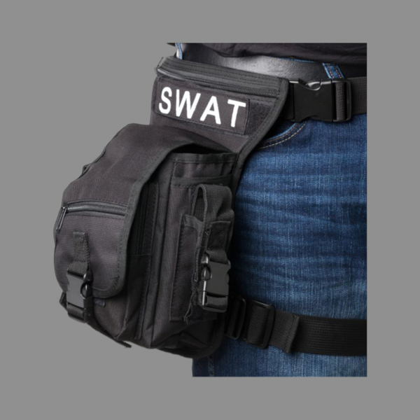 SWAT LEG BAG- BLACK
