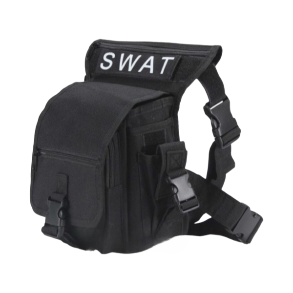 SWAT LEG BAG- BLACK