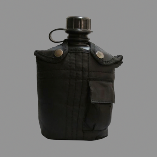1L WATER BOTTLE WITH  FIRE BUCKET AND COVER BAG- BLACK