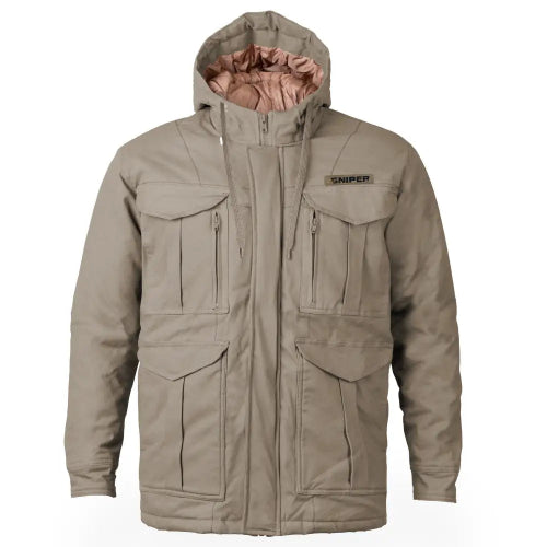 Sniper Africa men trail hoody parka jacket- khaki