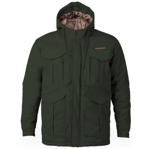 Sniper Africa men trail hoody parka jacket- olive