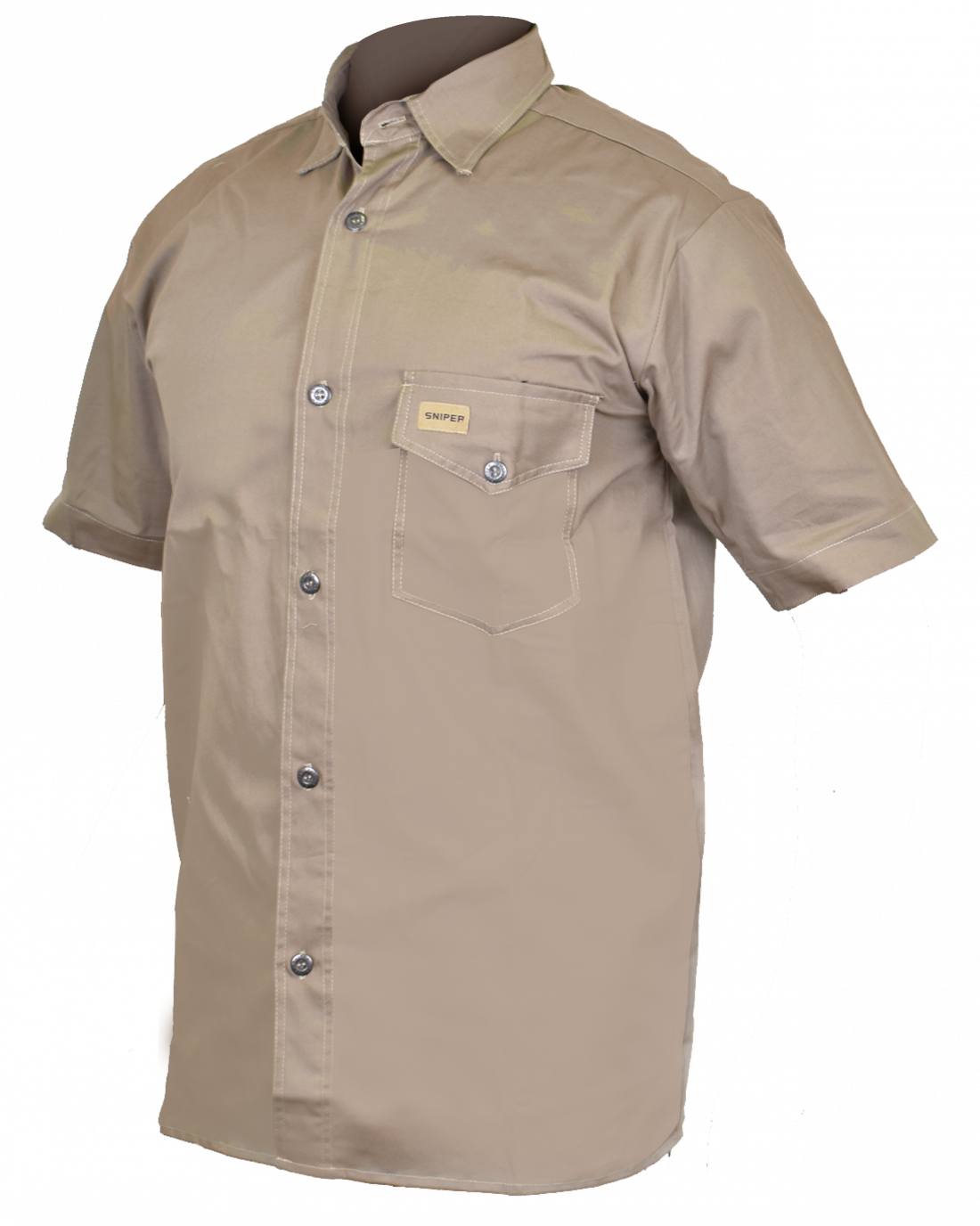 SNIPER AFRICA KHAKI PH SHORT SLEEVE SHIRT
