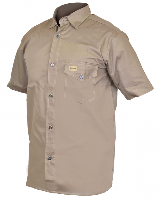 SNIPER AFRICA KHAKI PH SHORT SLEEVE SHIRT
