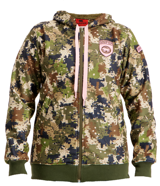 PIXELATE LADIES SHERPA HOODY