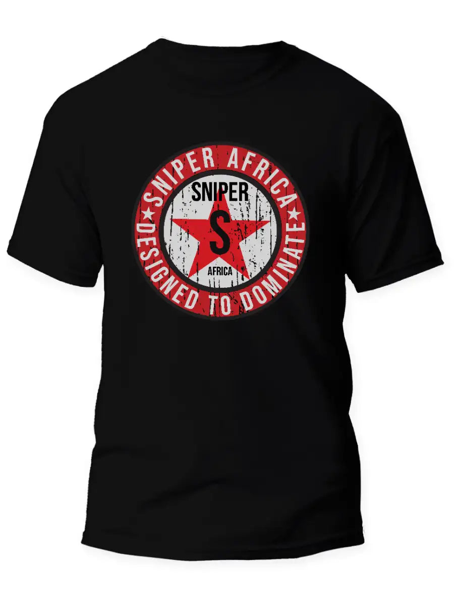 SNIPER AFRICA BLACK YOUTH STAR T-SHIRT
