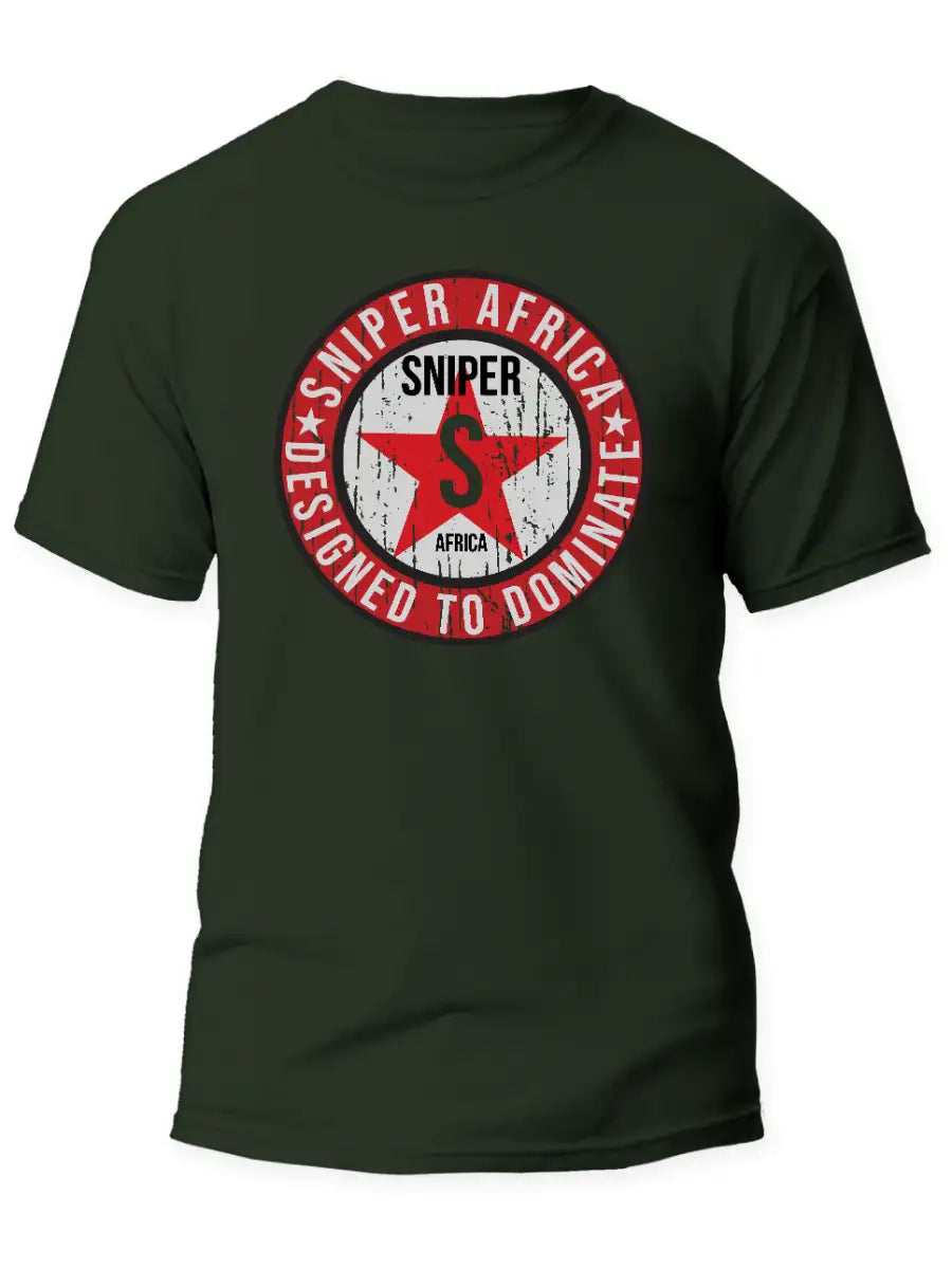SNIPER AFRICA OLIVE YOUTH STAR T-SHIRT
