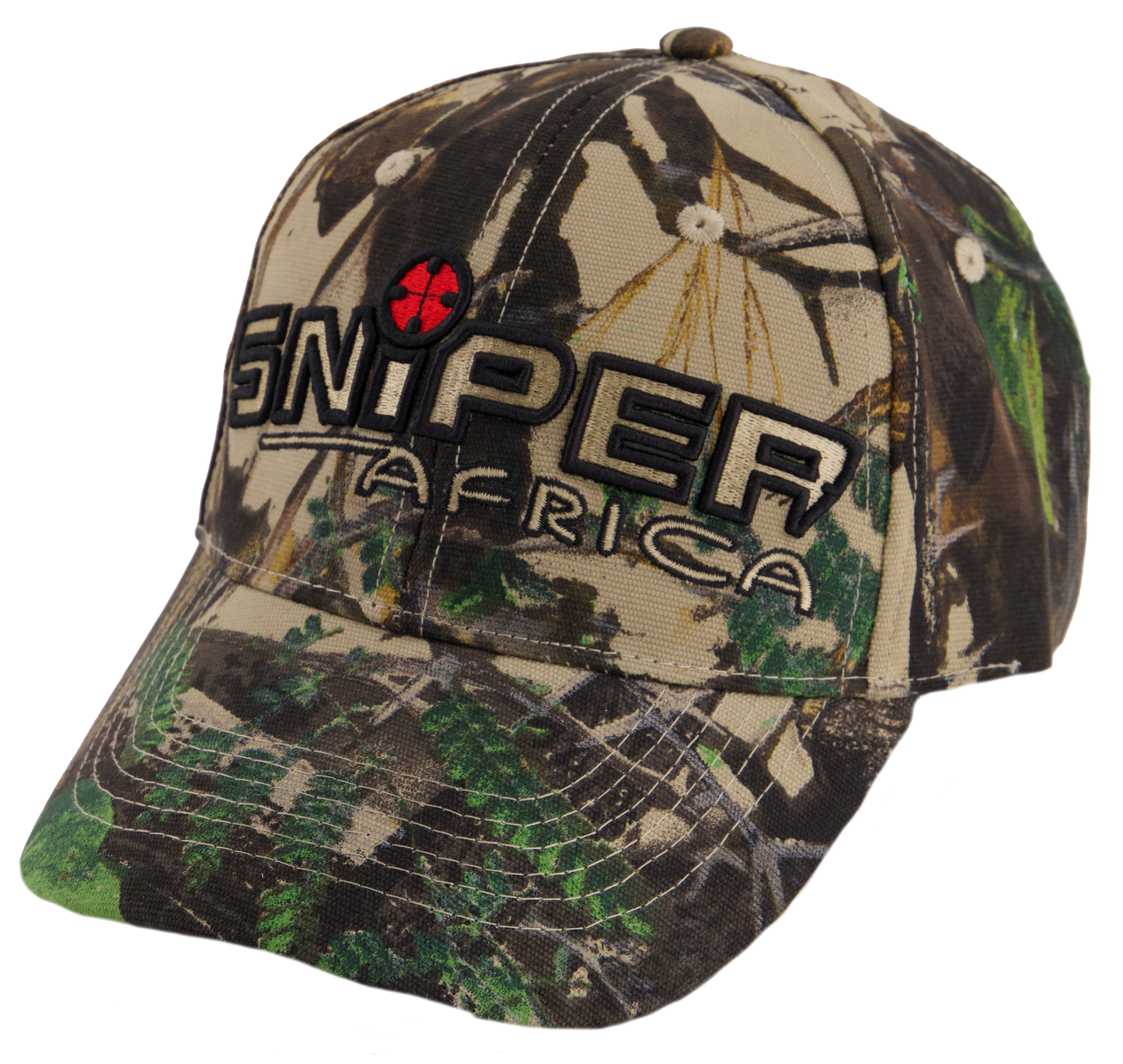 SNIPER AFRICA 3D CAMO RETICAL PEAK CAP