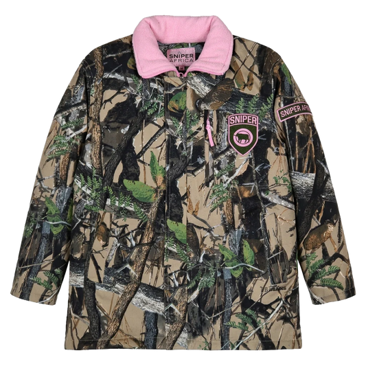Sniper Africa kiddies hunting parka jacket - 3D/Pink