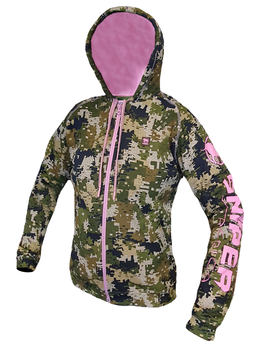 ZZZ PIXELATE/PINK CAMO LADIES REACTOR HOODY