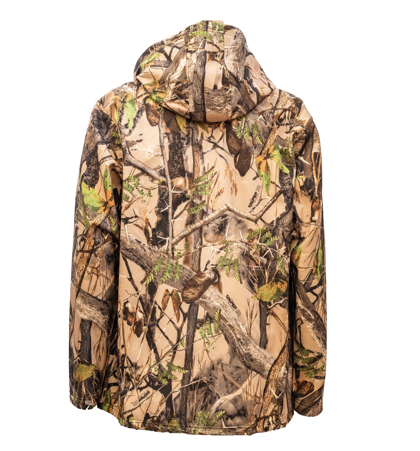 Sniper Africa camo men softshell reversible hoody- 3D/olive