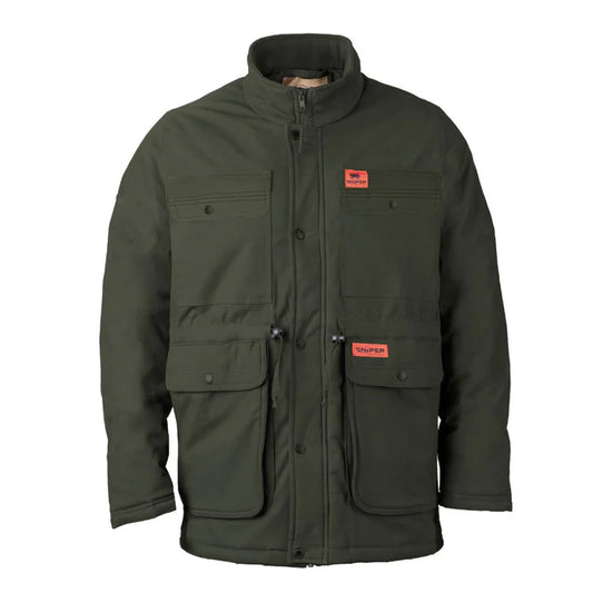 Sniper Africa new men padded plain  parka jacket- olive