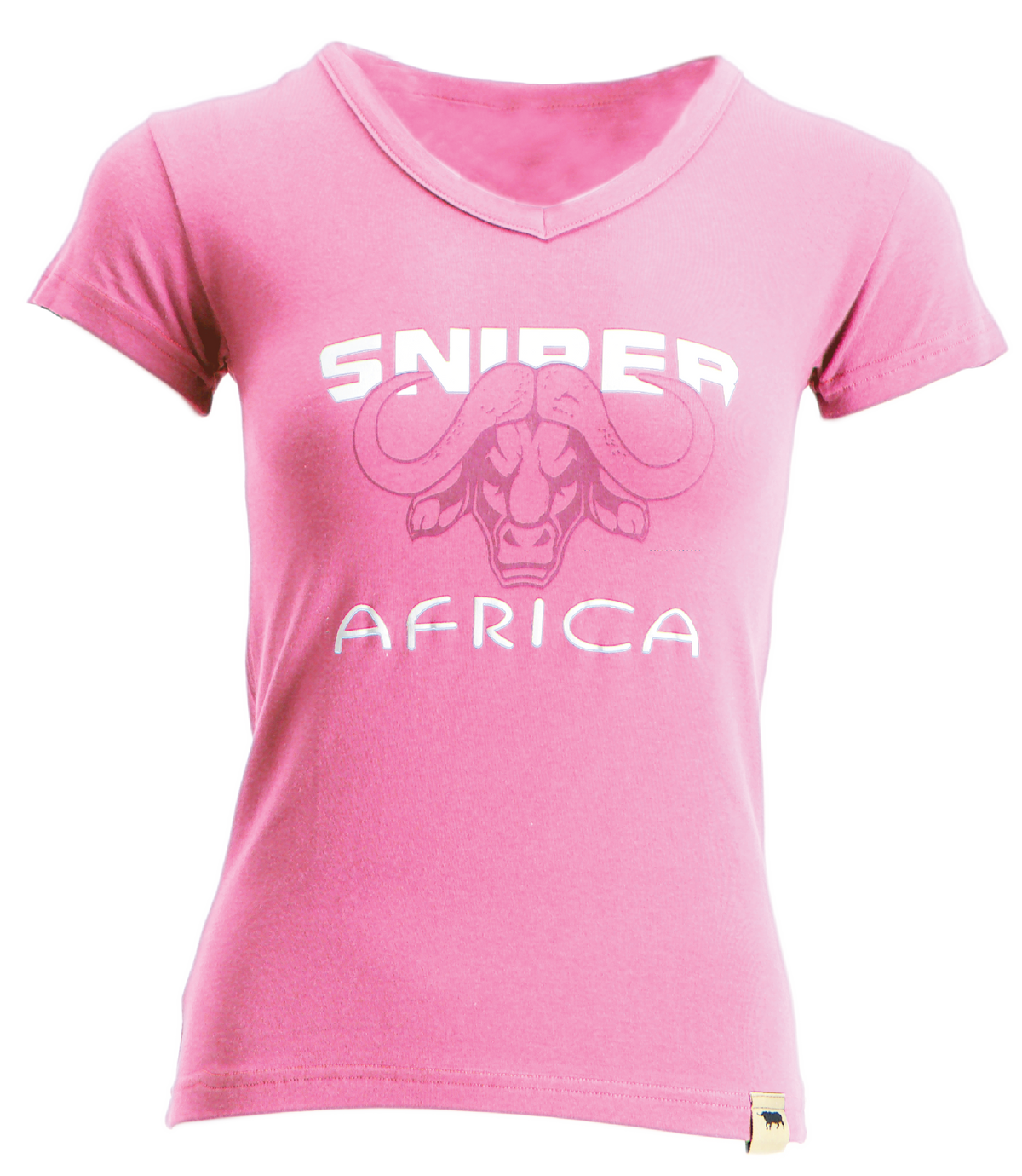 Sniper Africa ladies pink buffalo t-shirt