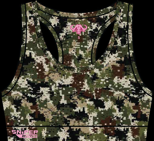 PIXELATE LADIES CROP TOP